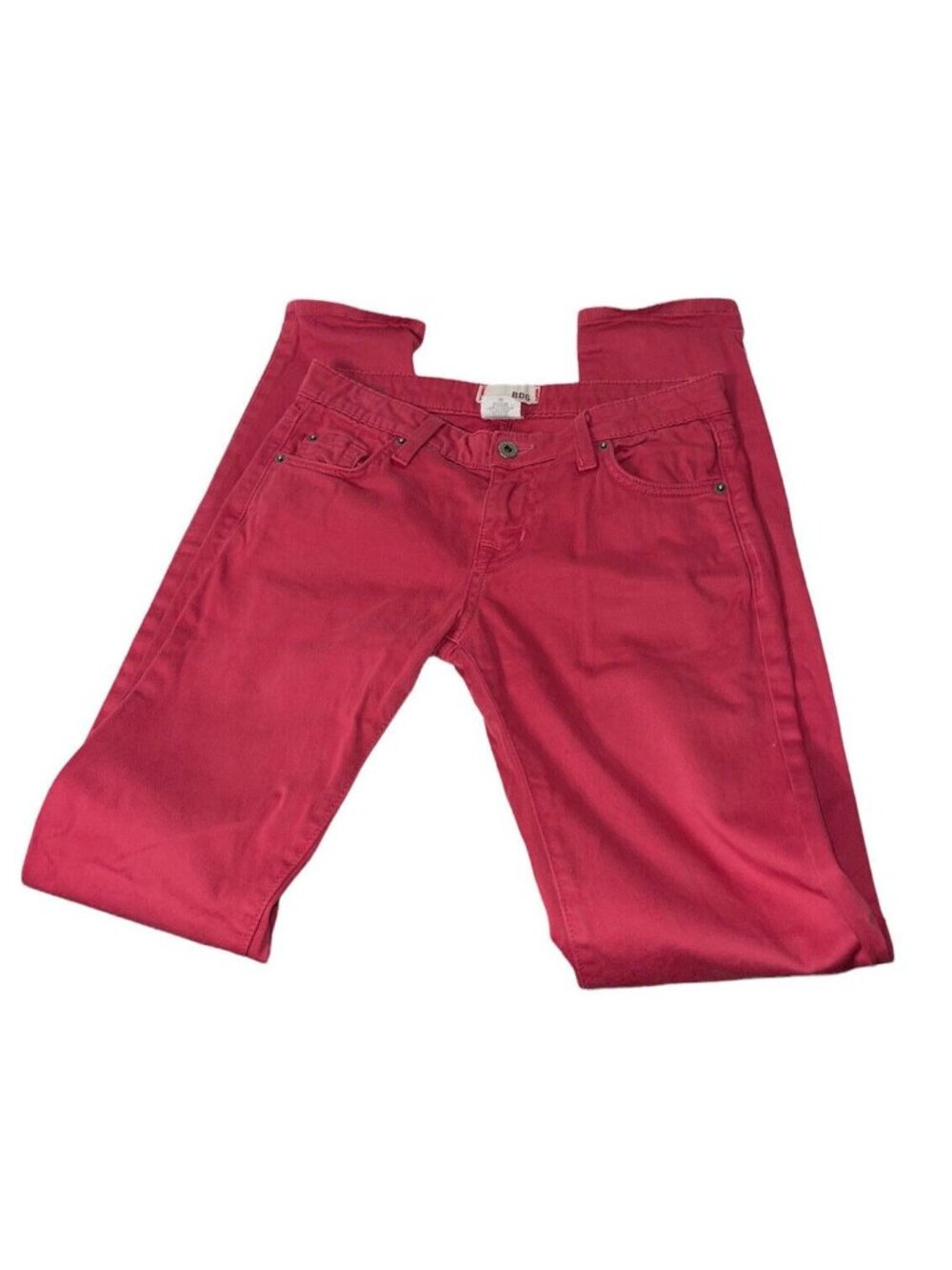 BDG Skinny Pants Size 28 Red Cotton Blend